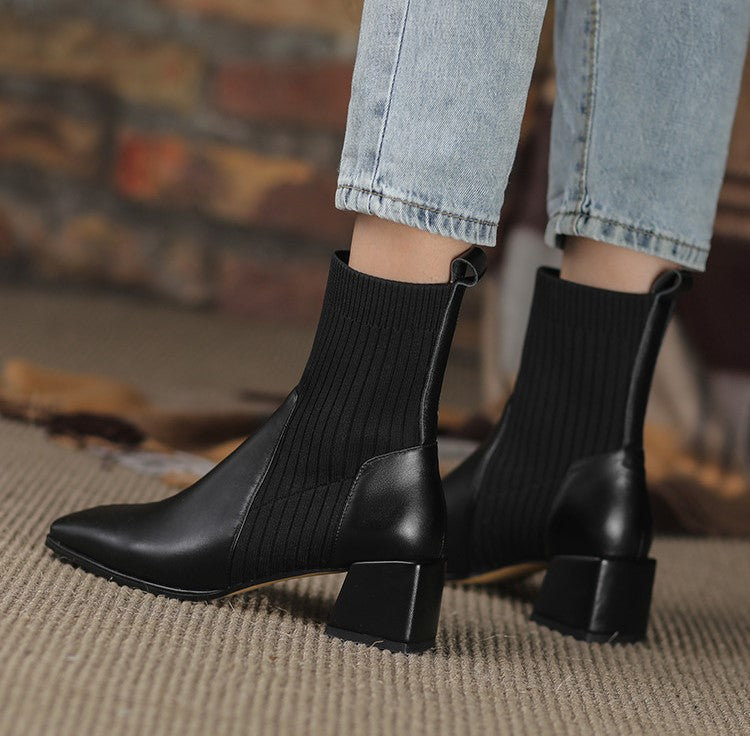 Bota Feminina Dallas Texana Western Cano Curto com Malha