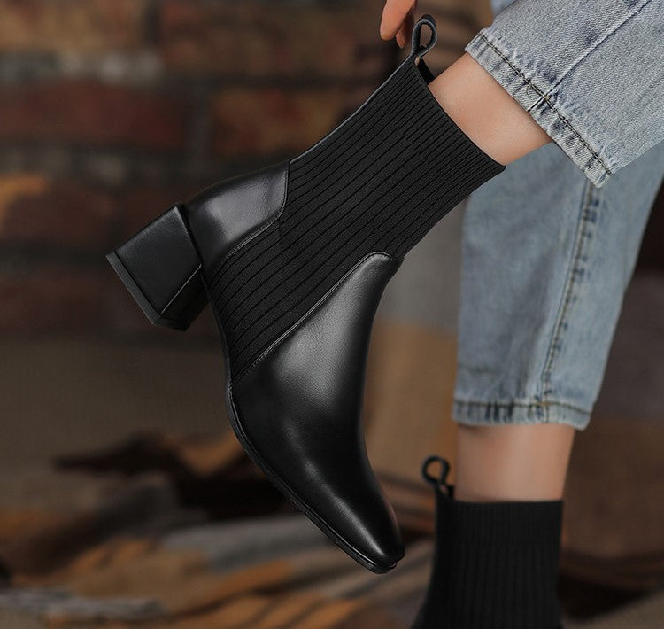 Bota Feminina Dallas Texana Western Cano Curto com Malha