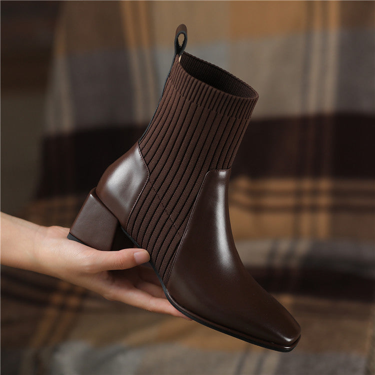 Bota Feminina Dallas Texana Western Cano Curto com Malha