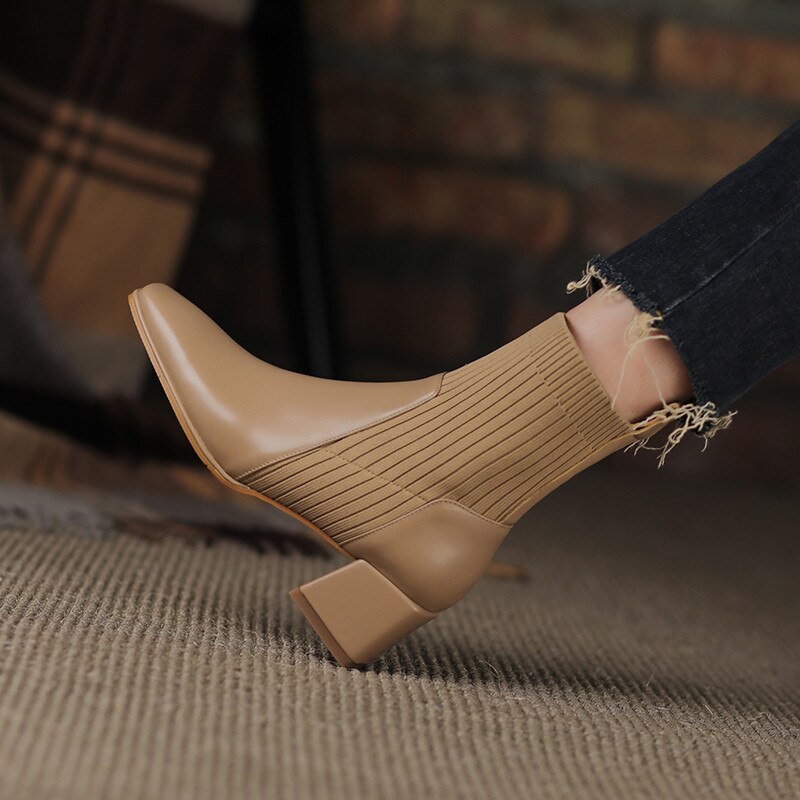 Bota Feminina Dallas Texana Western Cano Curto com Malha
