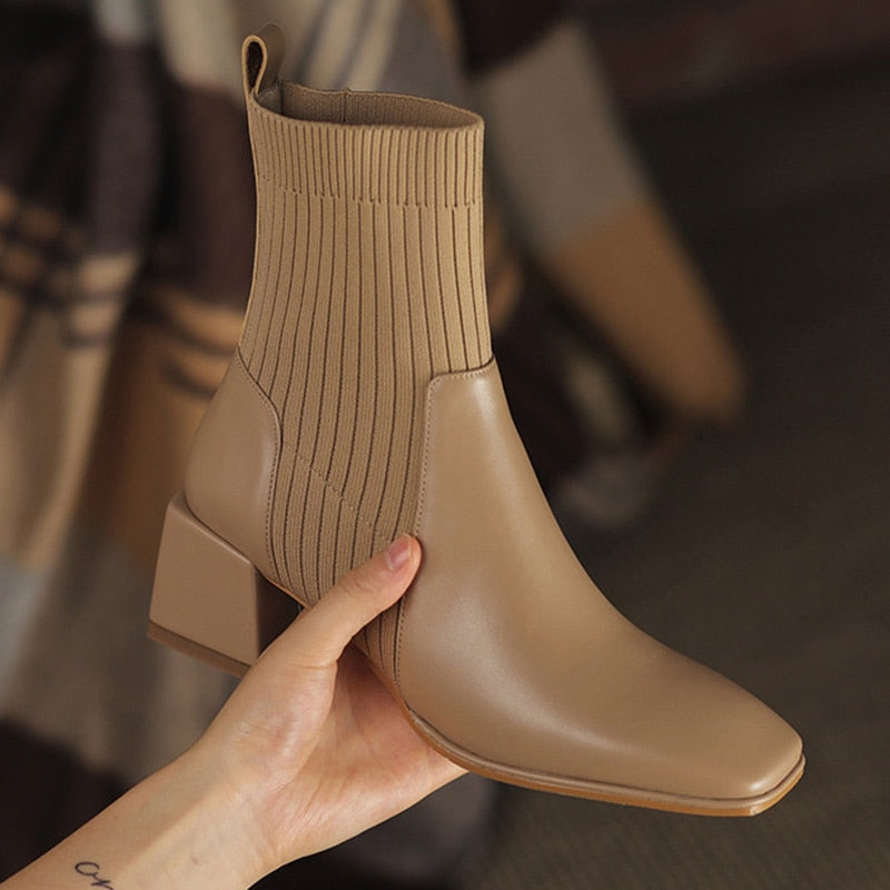 Bota Feminina Dallas Texana Western Cano Curto com Malha