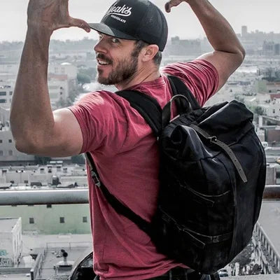 Mochila de Lona Masculina Vintage Explorer
